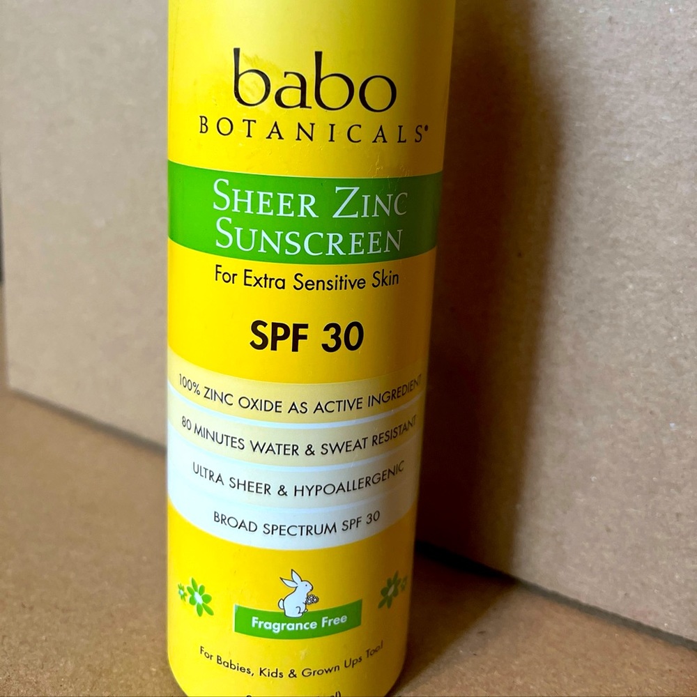 Babo Botanicals Zinc Mineral Sunscreen